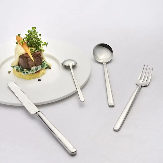 Casa Bugatti Zwieger Besteckset Edelstahl Silber 24 Stück