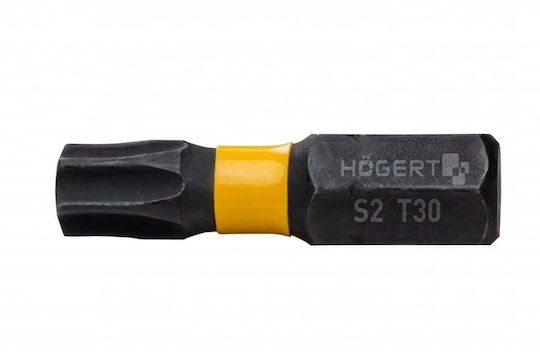 Set 20 Impact Bits 1/4 T30 Hogert Ht1s702