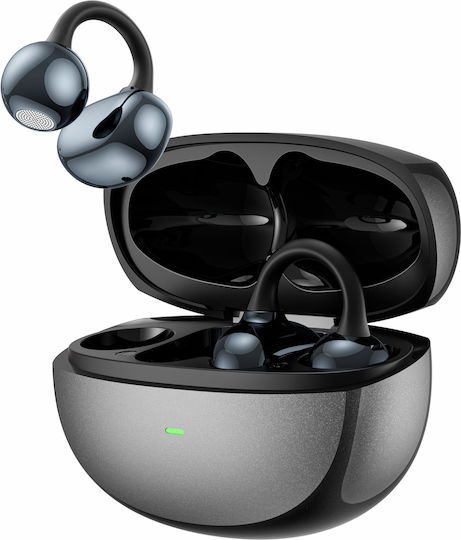 Wiwu Ai306 Open Ear Bluetooth Handsfree Ακουστικά με Θήκη Φόρτισης Μαύρα