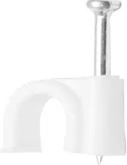 Set 100 Cable Clips 6mm Nail Z-tools Zts8787