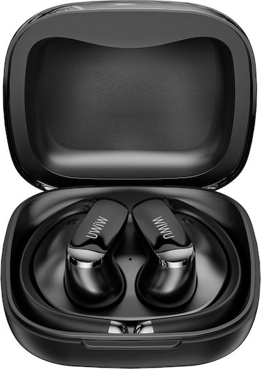 Wiwu Ai303 Earbud Bluetooth Handsfree Ακουστικά με Θήκη Φόρτισης Μαύρα