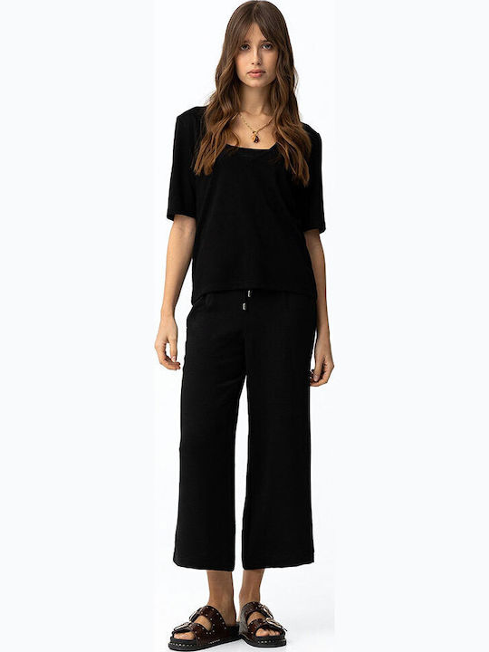 Tiffosi Damen Hochbund Pantaloons mit Gummiband Schwarz Tiffosi Damen Hochbund Pantaloons mit Gummiband Schwarz