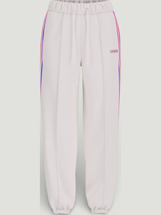 High Waist Women's Sweatpants White V6RB01KCAY2 G018
