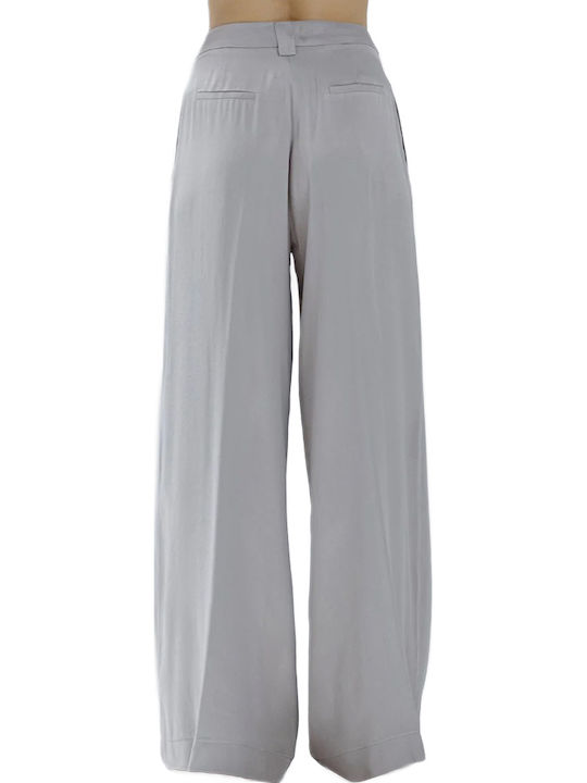 Access Women's Satin Pantaloons in Wide Leg Style Gray Access Women's Satin Pantaloons in Wide Leg Style Gray
