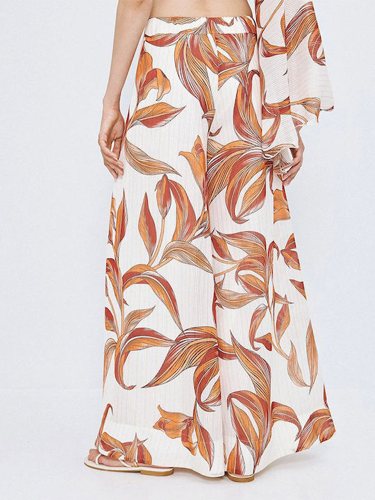 Damenhose mit Gummiband Orange