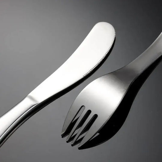 Pandaboo Set Baby Cutlery from Metal in Case Transparent 2 Pieces