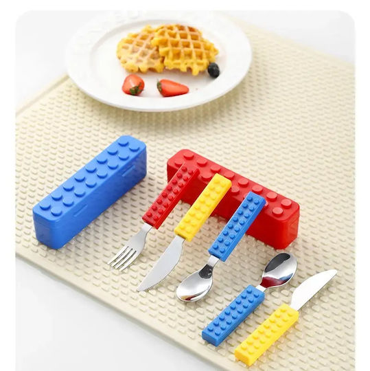 Pandaboo Set Baby Cutlery from Plastic in Case 2 Pieces