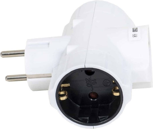 T-förmiger Wandstecker 3 Steckdosen
