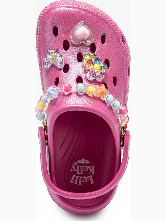 Kids Beach Clogs Fuchsia