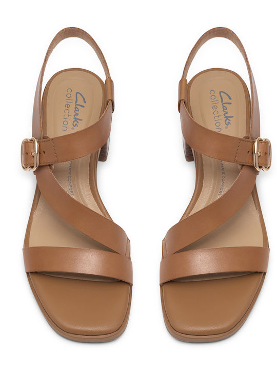 Jaylan Leather Sandals Brown