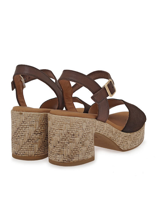 Suede Brown Sandals