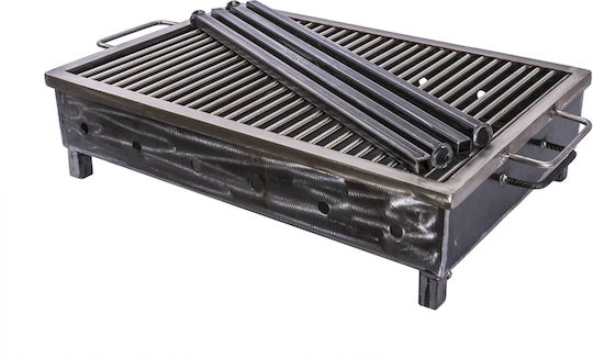 Grătar cu Cărbune Metalic Plasă din Oțel Inoxidabil 60x40mm Zts 5484