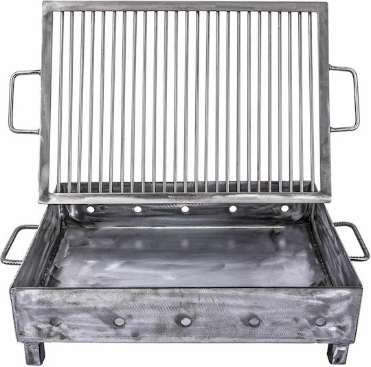 Grătar Cu Cărbune Metalic Plasă Din Oțel Inoxidabil 50x35mm Zts 5485