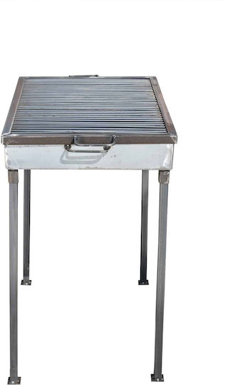 Metallischer Holzkohlegrill 70×50 Cm 5222