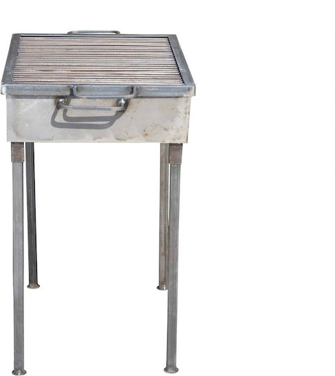 Metall-Holzkohlegrill 50x35 cm 3 mm Dicke Ext 9910