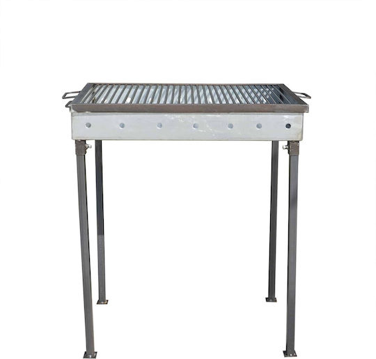 Metallischer Holzkohlegrill 70×50 Cm 5222