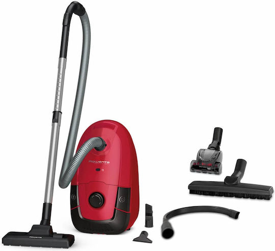 Rowenta Power XXL Electric Vacuum Cleaner 900W Bagged 4.5lt Red