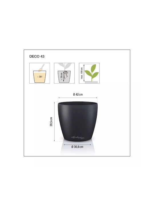 Lechuza Plastic Flower Pot Pine 42x42x40cm