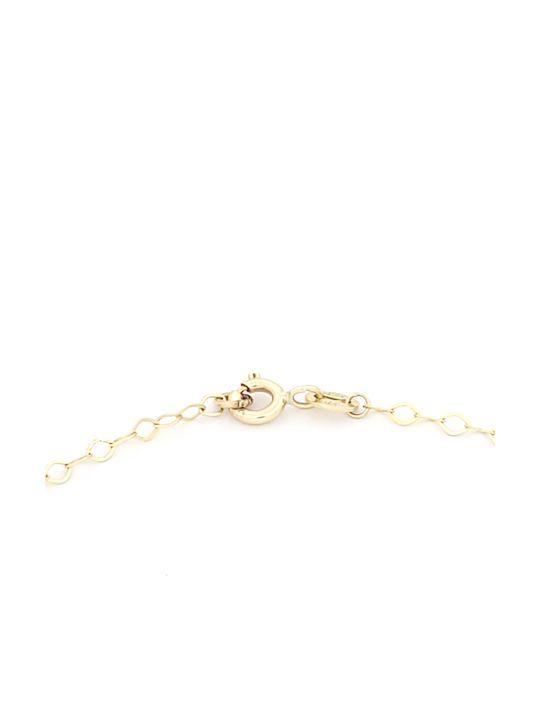Kids Bracelet From 9K Gold With Heart & Butterfly
