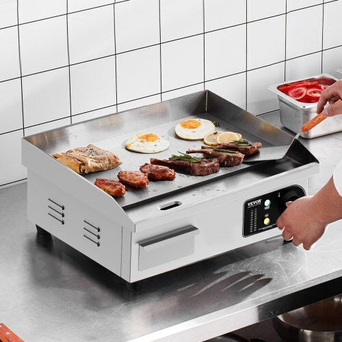 Vevor Ηλεκτρικό Πλατώ Ψησίματος 2.8kW με Λεία Πλάκα