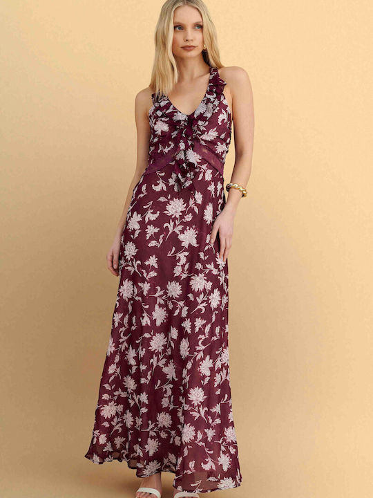 Summer Maxi Dress for Wedding - Christening Red