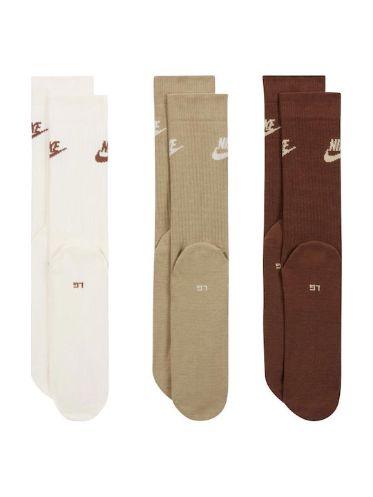 Nike Everyday Essential Crew Socks Athletic Socks Brown 1 Pair