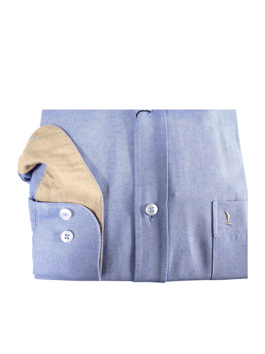 Long Sleeve Shirt in Regular Fit Sky Blue