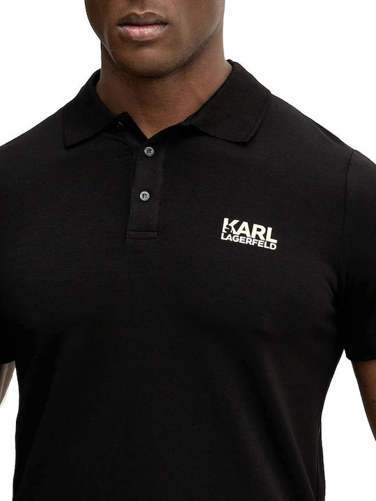 Polo Herrenbluse Kurzarm Schwarze