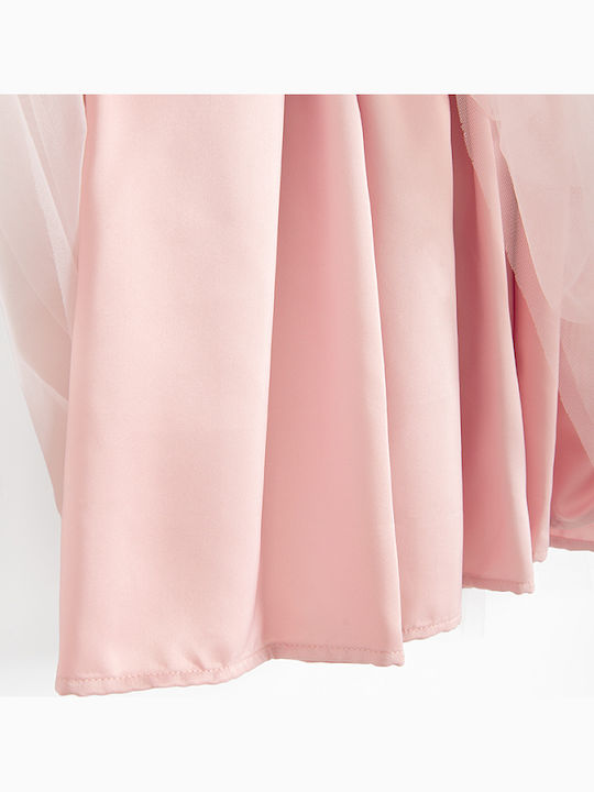 Girls Sleeveless Pink Dress