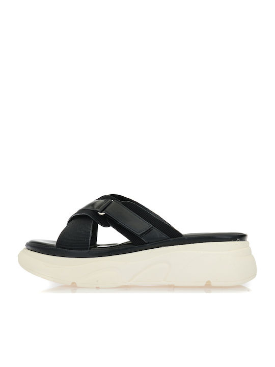 Summer Women's Platform Slippers Style Black