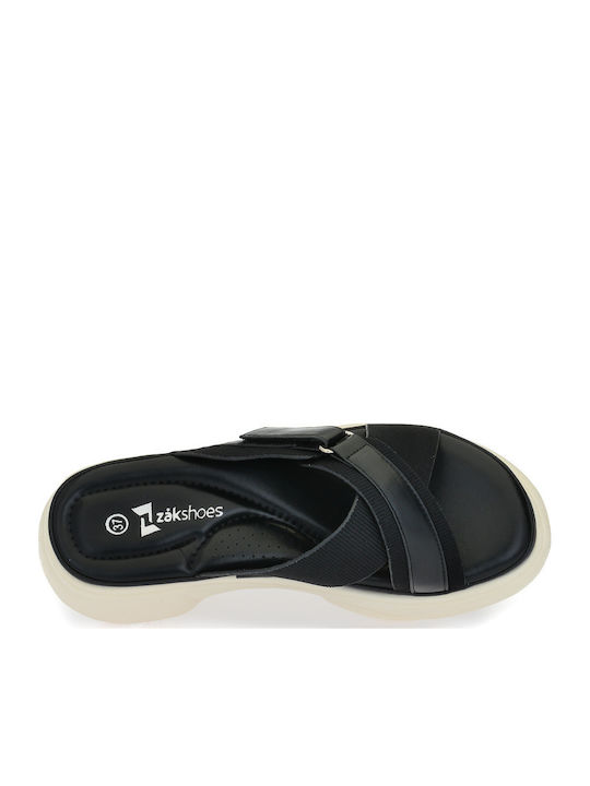 Summer Women's Platform Slippers Style Black