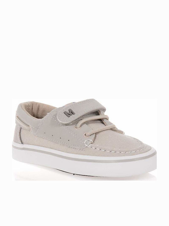 Casual Kids Sneakers with Hoop & Loop Closure Beige