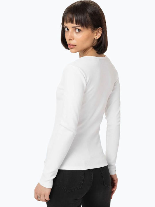 Women's Cotton Long Sleeve Blouse White
