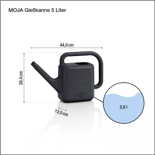 Lechuza Moja Watering Can 54x17x35cm 10 Lt Plastic Green Made In Germany