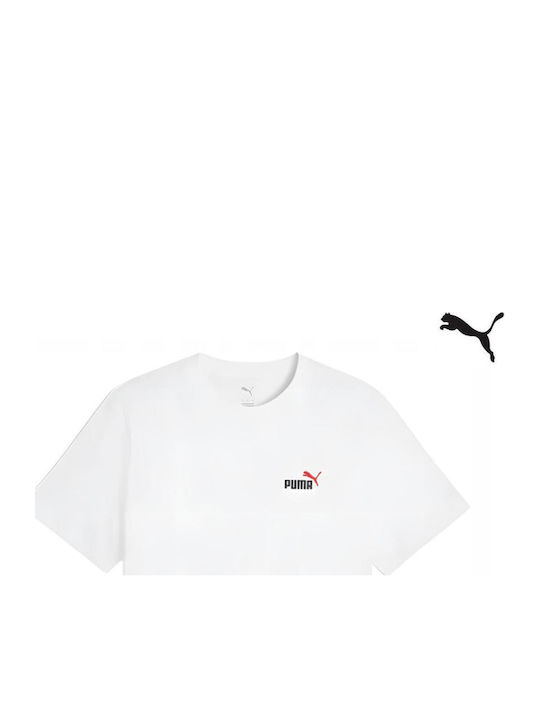 PUMA Essentials Kurzarm T-Shirt Weiß
