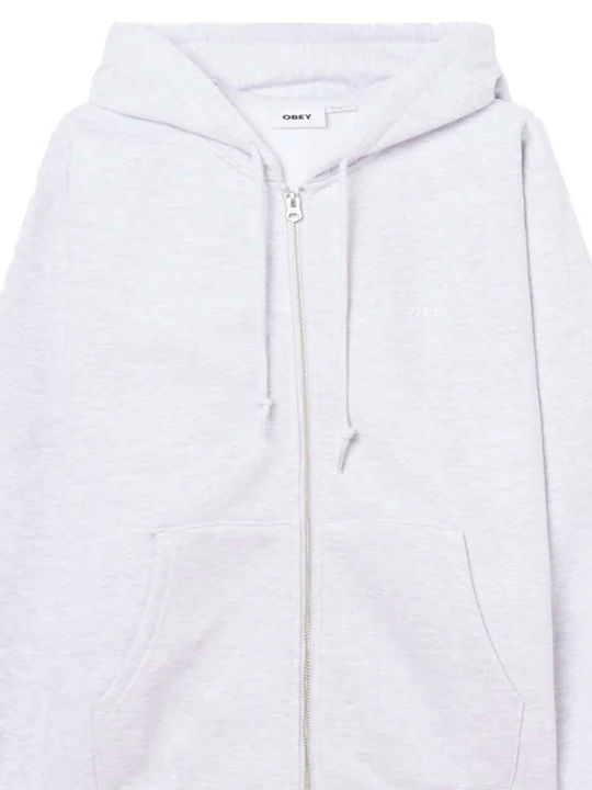Established Works Bold Hoodie Cardigan Gray