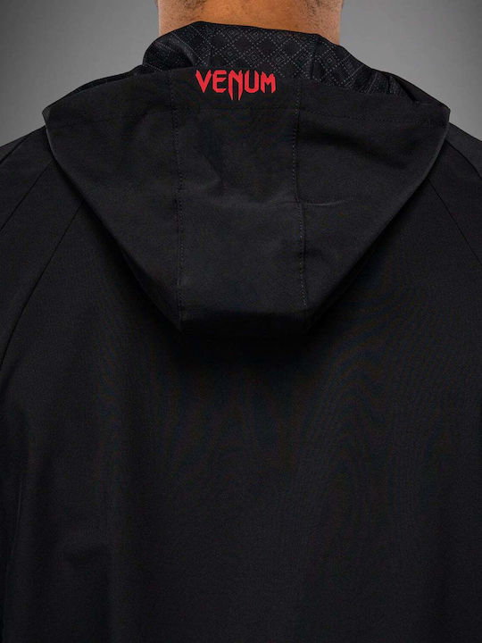 Cardigan With Hood Black/Red
