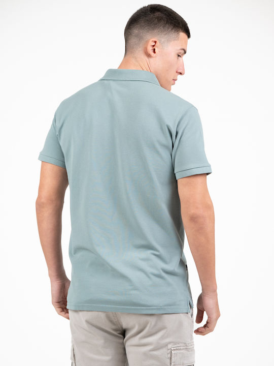 Polo Kurzarm Herrenbluse Grün