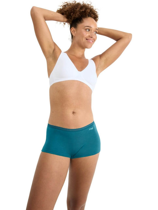 Γυναικεία Boxer 3Pack Πετρόλ-γκρι