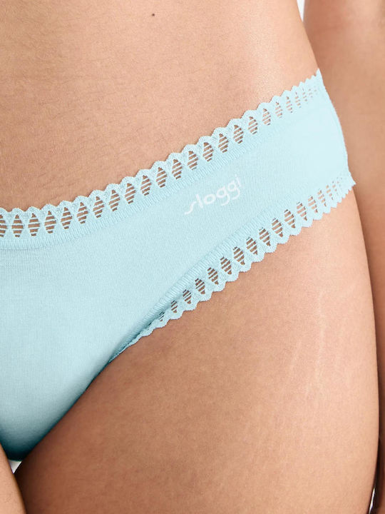 Cotton Women's Briefs 3Pack Light Blue