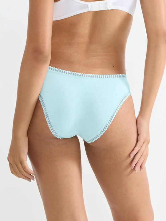 Cotton Women's Briefs 3Pack Light Blue