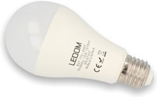 LED line Bec LED 15W 134mm Pentru Bază De Bec E27 și Formă A60 Alb Cald 1515lm