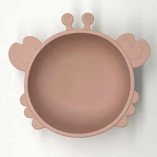 Pandaboo Toddler Food Bowl Silicone Pink