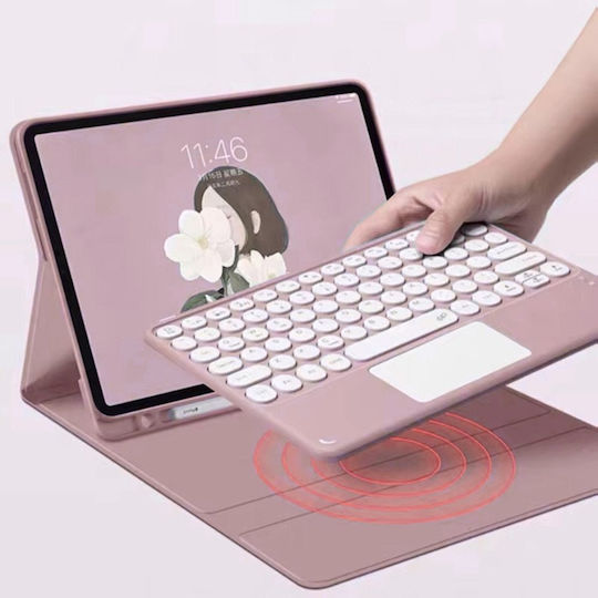 Bluetooth Keyboard Case Touchpad Ipad Pro 13 Gen5 Pink