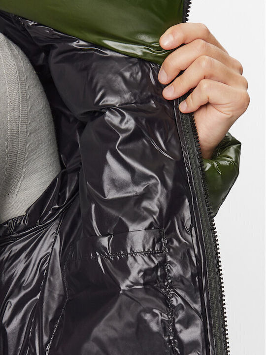 3 σε 1 Χειμωνιάτικο Μπουφάν Puffer Αντιανεμικό Green