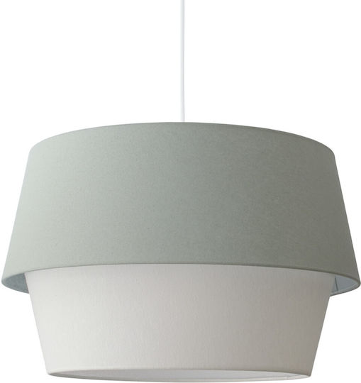 Veis Gray Pendant Ceiling Light with E27 Socket 44x44cm