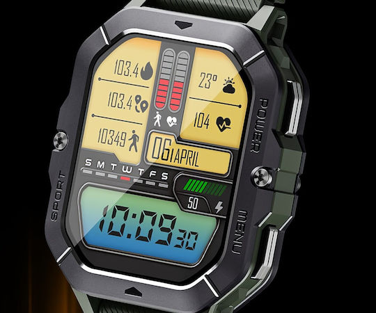 Cubot C28 Aluminum Smartwatch with Heart Rate Monitor Black