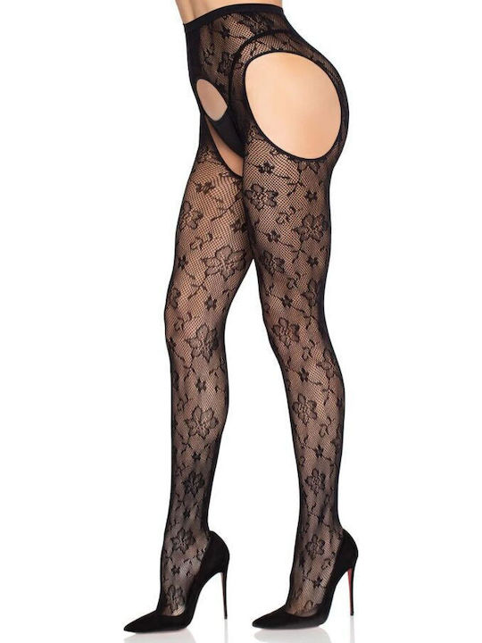 Leg Avenue Sexy Καλσόν Μαύρο