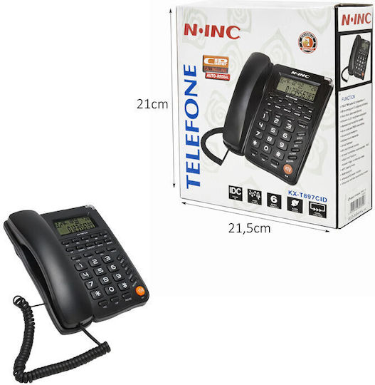 Ninc Corded Office Phone White 016052