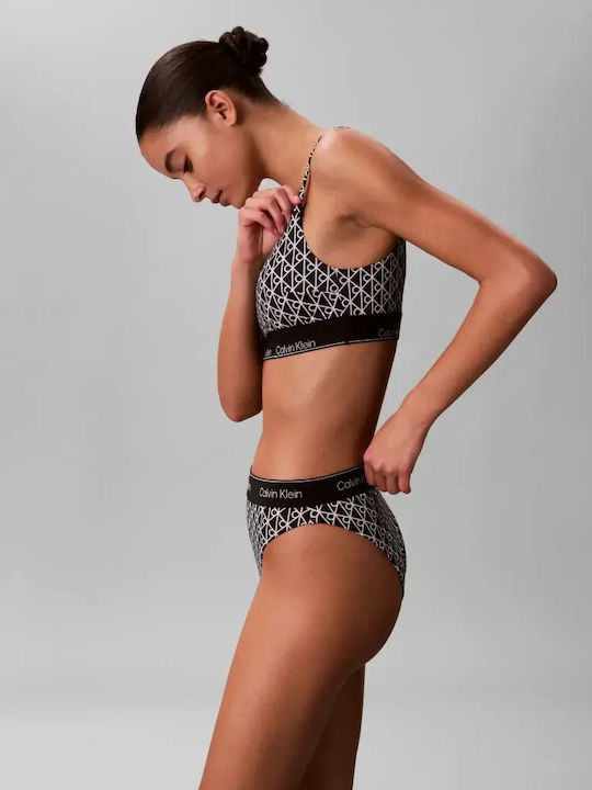 Bikinihosen Slip Hohe Taille Schwarze